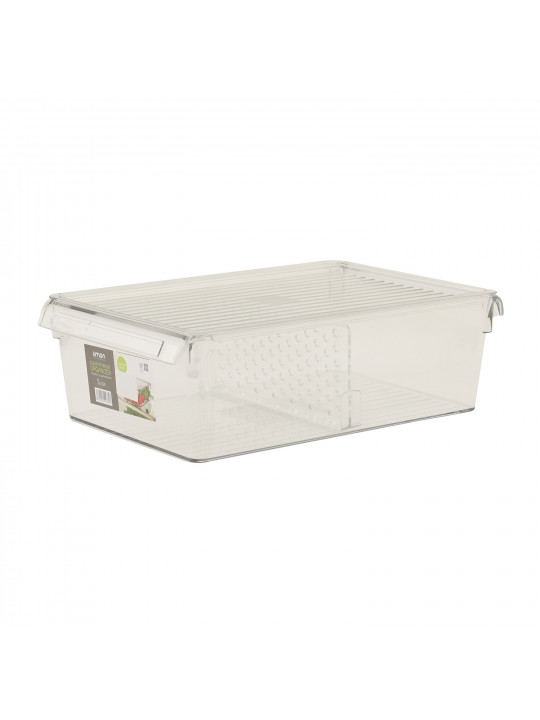 Մթերքի տարաներ LIMON 215100 RECTN.CLEAR STORAGE W/LID 5L (907803)