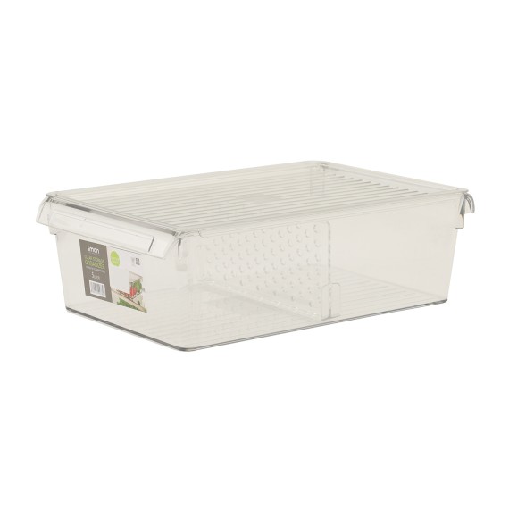 Մթերքի տարաներ LIMON 215100 RECTN.CLEAR STORAGE W/LID 5L (907803)