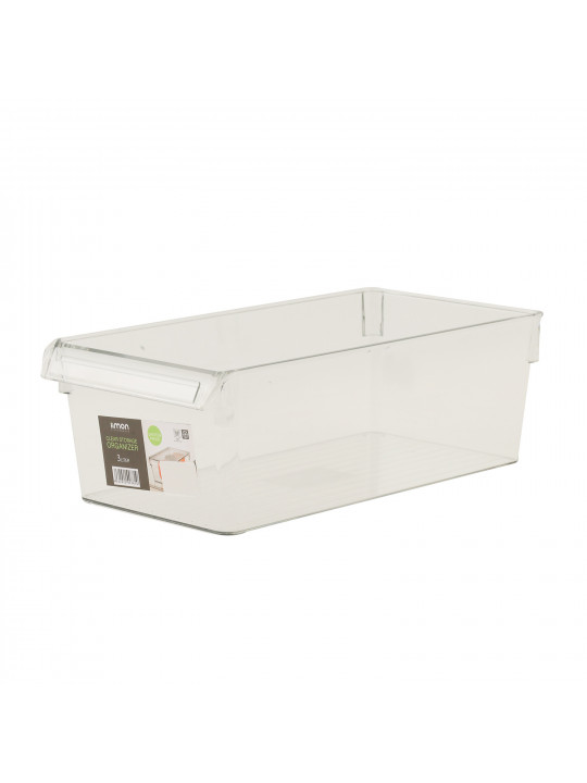 Մթերքի տարաներ LIMON 215200 RECTN.CLEAR STORAGE W/LID 3L (907810)