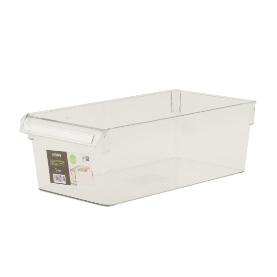 Մթերքի տարաներ LIMON 215200 RECTN.CLEAR STORAGE W/LID 3L (907810)
