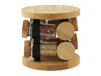 Անոթ LIMON 230500 SET 8PC WOODEN STAND (909609)