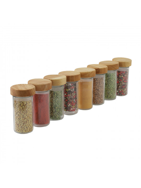 Անոթ LIMON 230500 SET 8PC WOODEN STAND (909609)