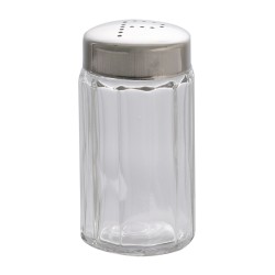 Salt/peppers set LIMON 240900 GLASS W/STEEL LID (910469)