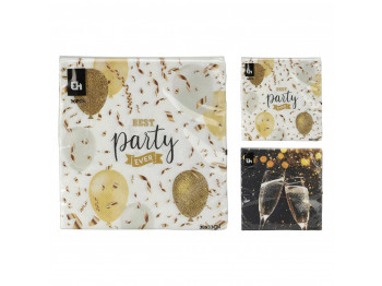 Դեկորատիվ անձեռոցիկ KOOPMAN 602500420 NAPKINS 33x33CM 16PCS 2ASS (673006)