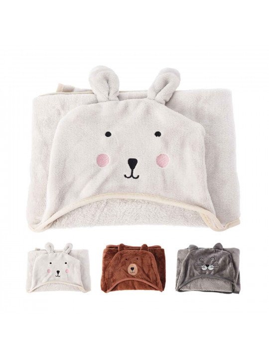 Plaid KOOPMAN 70X100CM FLEECE 3ASS (FC4900460)