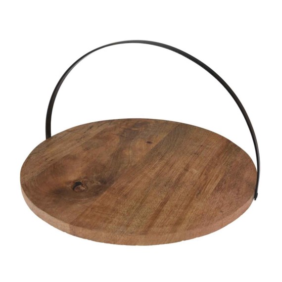 Тарелка KOOPMAN A53400080 SERVING PLATE WOOD 28CM NATURA (561761) 