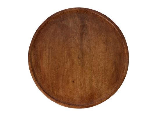 Plate KOOPMAN A55500390 38CM WALNUT FINISH (535557)
