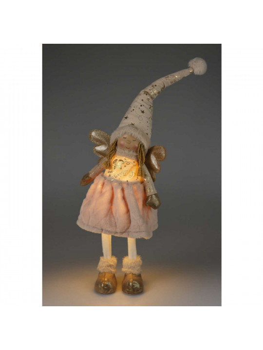 N/y decorate objects KOOPMAN ANGEL GIRL W LED 69CM GOLD (222860) (AMA000540)