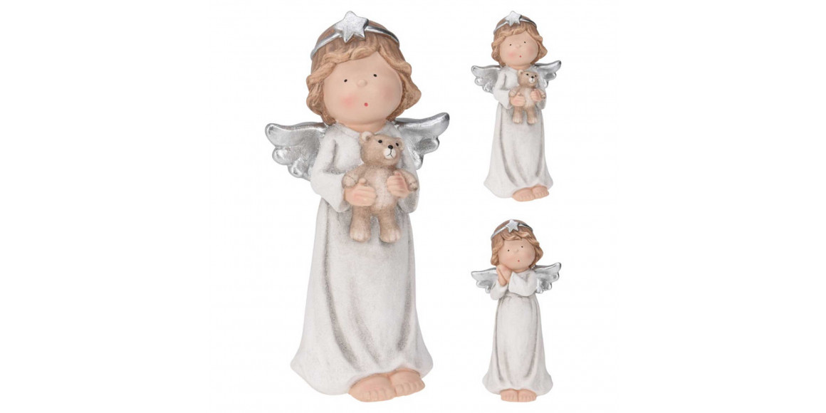 N/y decorate objects KOOPMAN ANGEL STANDING 2ASS SILVER (109345) (ALX630940)