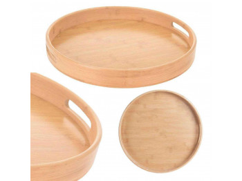 Սկուտեղ KOOPMAN BA2100110 SERVING TRAY ROUND BAMBOO (414114)