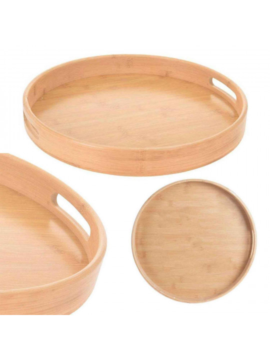 Սկուտեղ KOOPMAN BA2100110 SERVING TRAY ROUND BAMBOO (414114)