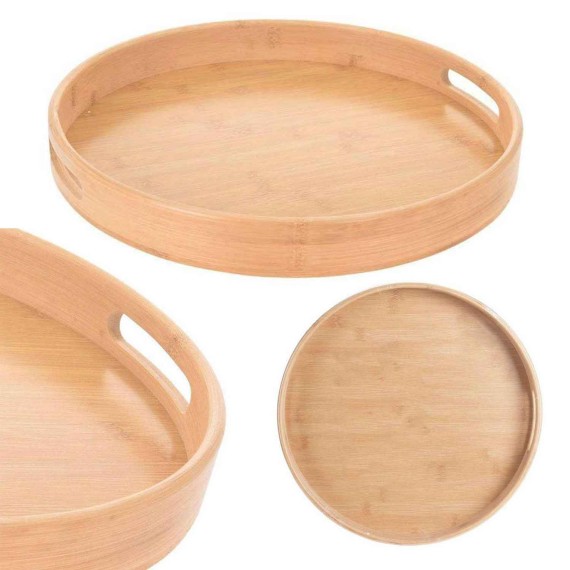Սկուտեղ KOOPMAN BA2100110 SERVING TRAY ROUND BAMBOO (414114)
