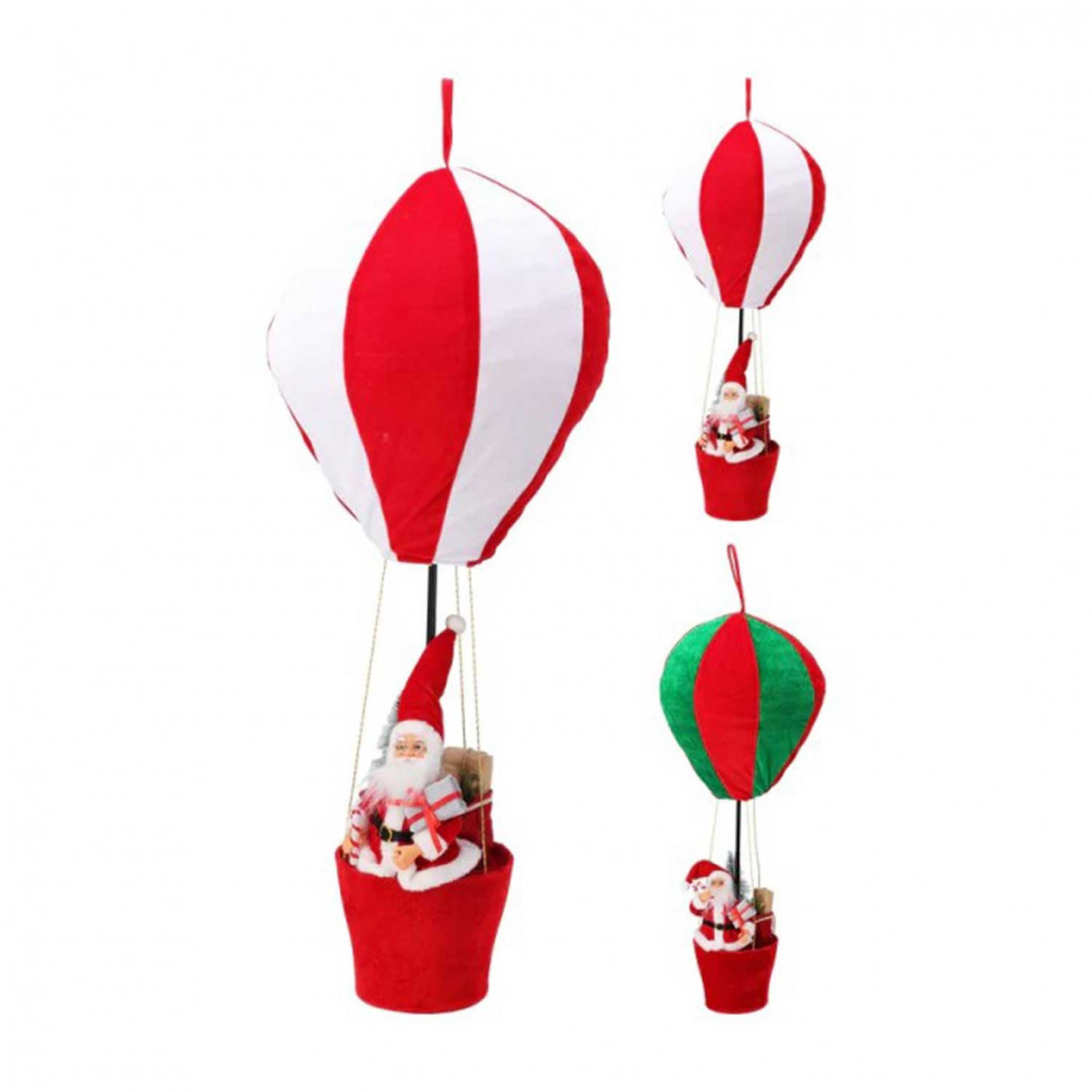 Новогодные декоративные аксессуары KOOPMAN BALLOON WITH SANTA 2ASS CLR (224901) (AMA000810)