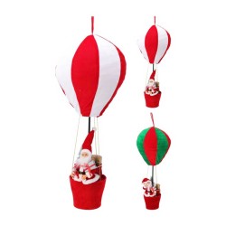 Ամանորյա դեկորատիվ առարկաներ KOOPMAN BALLOON WITH SANTA 2ASS CLR (224901) (AMA000810)