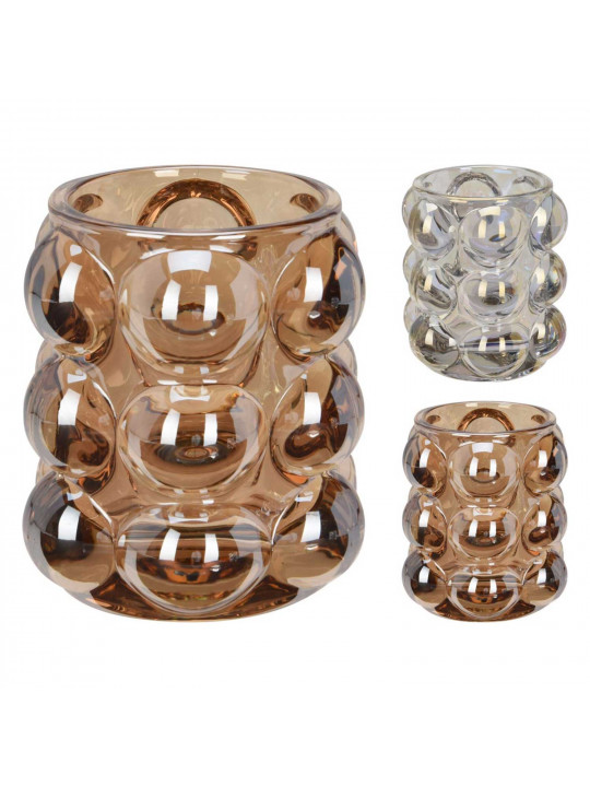 Подсвечник KOOPMAN CANDLE HOLDER GLASS 9CM 2ASS (146722) (AC6310010)