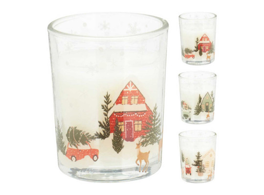 Մոմ KOOPMAN CANDLE IN GLASS 55X65MM 3ASS (648783) (AAE445800)