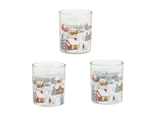 Candle KOOPMAN CANDLE IN GLASS 7X8CM (630412) (AC7110630)