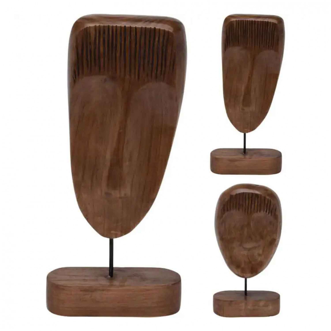 Դեկորատիվ առարկաներ KOOPMAN DECO FACE 44CM BROWN (CAZ111250)