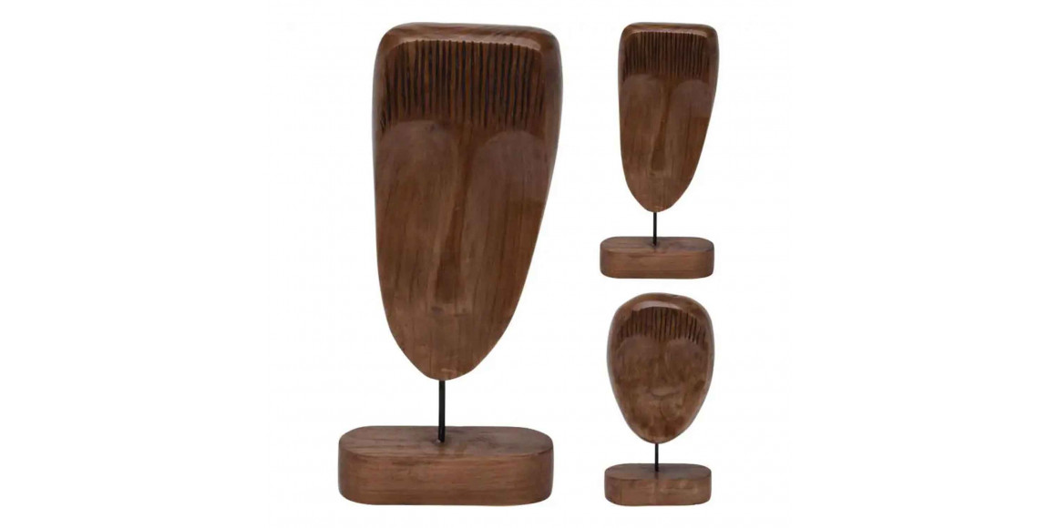 Decorate objects KOOPMAN DECO FACE 44CM BROWN (CAZ111250)