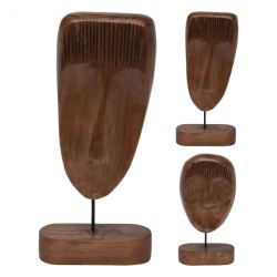 Decorate objects KOOPMAN DECO FACE 44CM BROWN (CAZ111250)