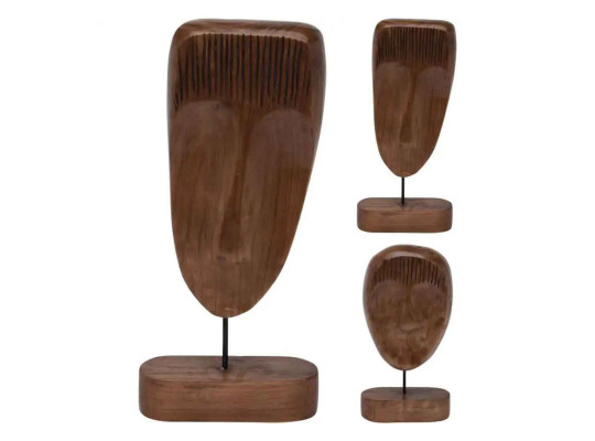 Decorate objects KOOPMAN DECO FACE 44CM BROWN (CAZ111250)