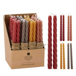 Свеча KOOPMAN DINNER CANDLE 25CM 4ASS CLR (641333) (ACC703190)