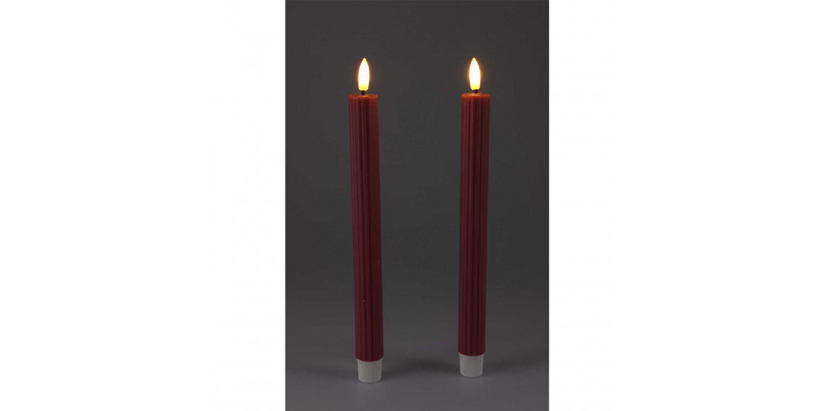 Свеча KOOPMAN DINNER CANDLE 2PCS 25CM 3ASS (179157) (AWL101110)
