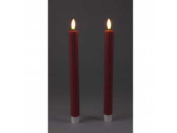 Candle KOOPMAN DINNER CANDLE 2PCS 25CM 3ASS (179157) (AWL101110)