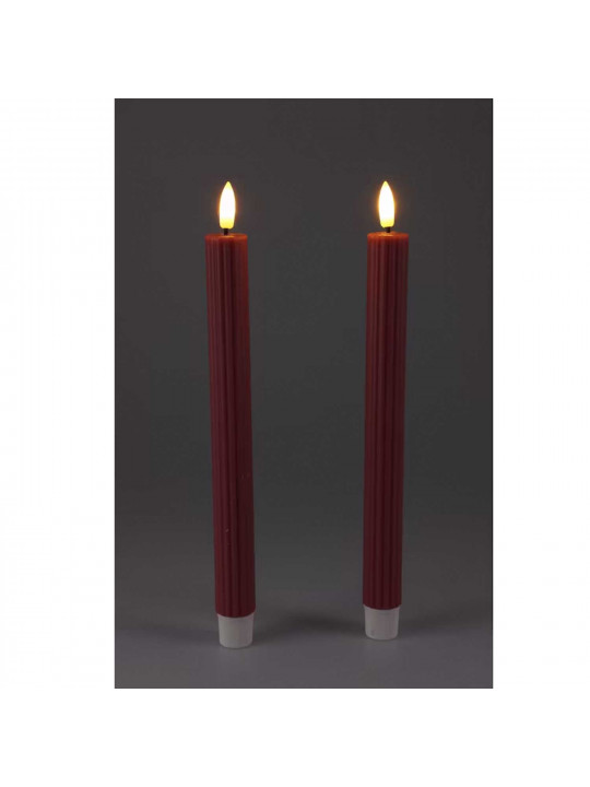 Candle KOOPMAN DINNER CANDLE 2PCS 25CM 3ASS (179157) (AWL101110)