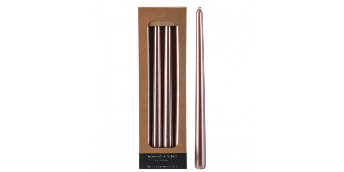 Մոմ KOOPMAN DINNER CANDLES 4PC 30CM PINK (ACB101460)