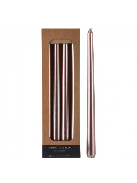 Մոմ KOOPMAN DINNER CANDLES 4PC 30CM PINK (ACB101460)
