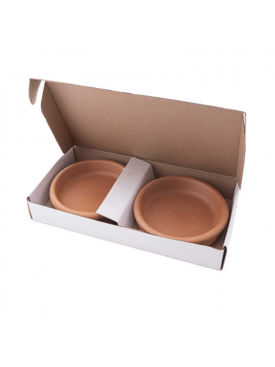 Տարա ELIZI EL-319 ROASTING BOWL SET 2PC HANDMADE GLAZED 300ML 