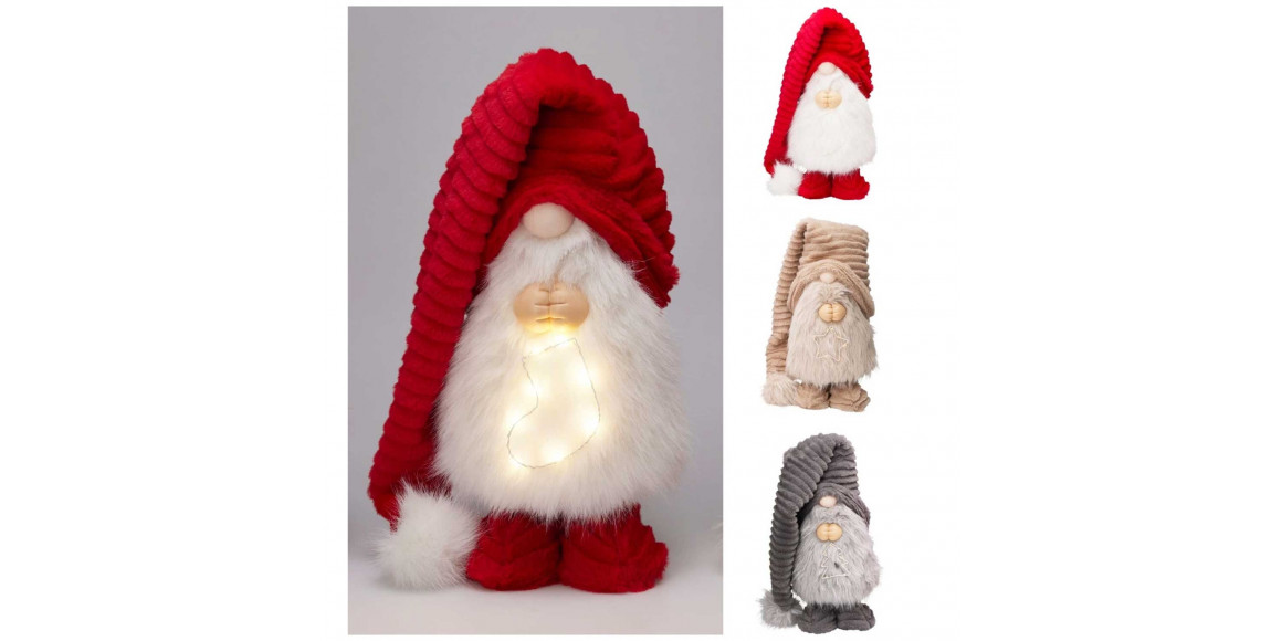 Ամանորյա դեկորատիվ առարկաներ KOOPMAN GNOME 22X16X82CM 3ASS LED TREE (545389) (AMA003060)