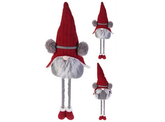 Новогодные декоративные аксессуары KOOPMAN GNOME 93CM 2ASS DESIGN RED (571104) (APF661530)