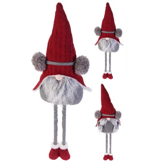 N/y decorate objects KOOPMAN GNOME 93CM 2ASS DESIGN RED (571104) (APF661530)