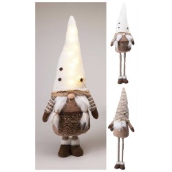 Ամանորյա դեկորատիվ առարկաներ KOOPMAN GNOME WITH LED BROWN 36CM 2ASS (650908) (APF661660)