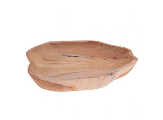Bowl KOOPMAN J11301640 BOWL TEAK WOOD 19x4CM (732904)