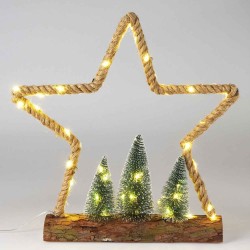 N/y decorate objects KOOPMAN XMAS FIGURE JUTE 45LED (AMZ103720)