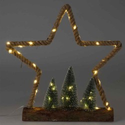 N/y decorate objects KOOPMAN XMAS FIGURE JUTE 45LED (AMZ103720)