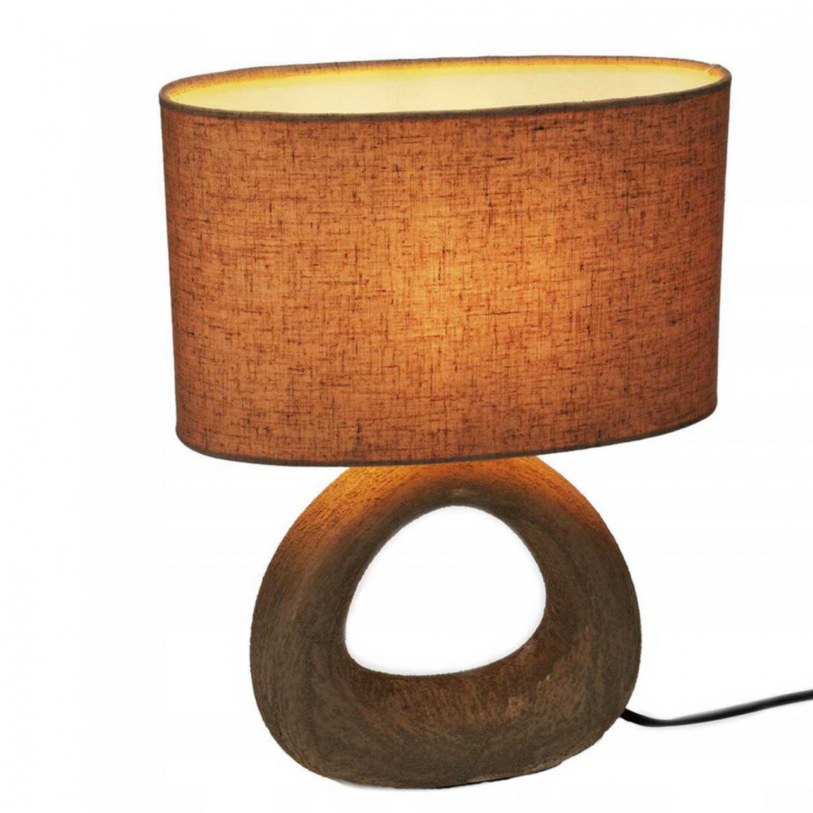 Լուսամփոփ KOOPMAN TABLE LAMP STONEWARE E14 (551502) (LP9000070)