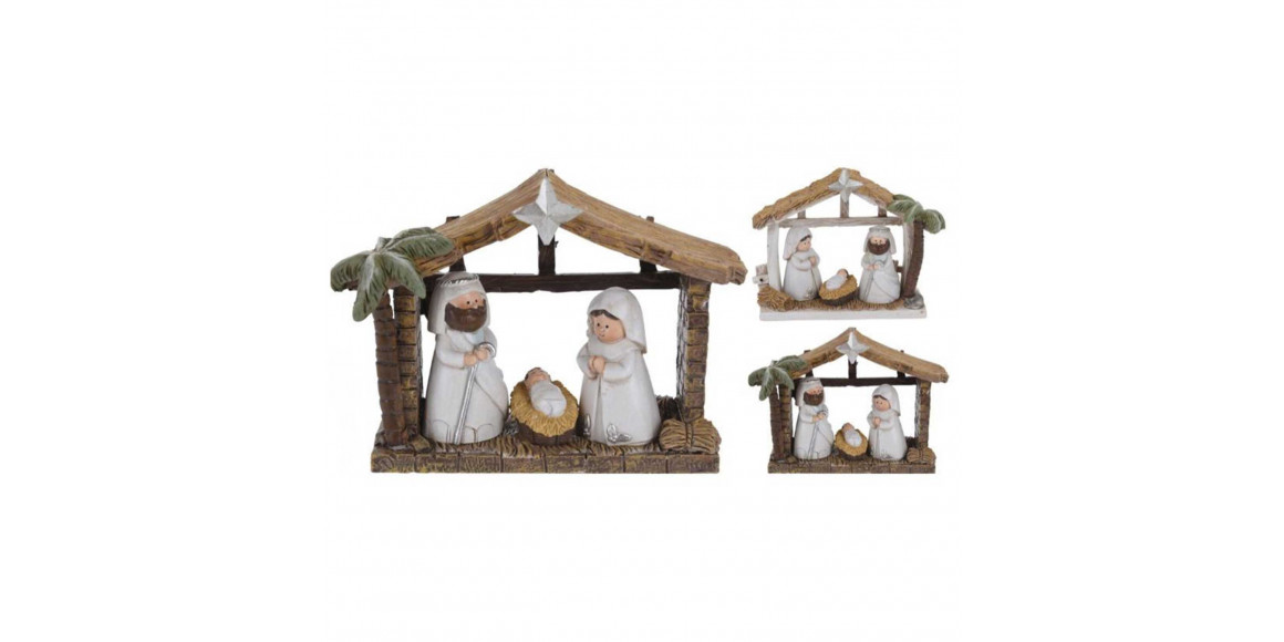 Ամանորյա դեկորատիվ առարկաներ KOOPMAN NATIVITY SCENE 3 FIGURE 2ASS (658934) (ALX609010)