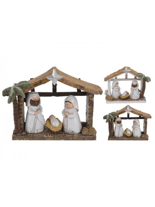 Новогодные декоративные аксессуары KOOPMAN NATIVITY SCENE 3 FIGURE 2ASS (658934) (ALX609010)