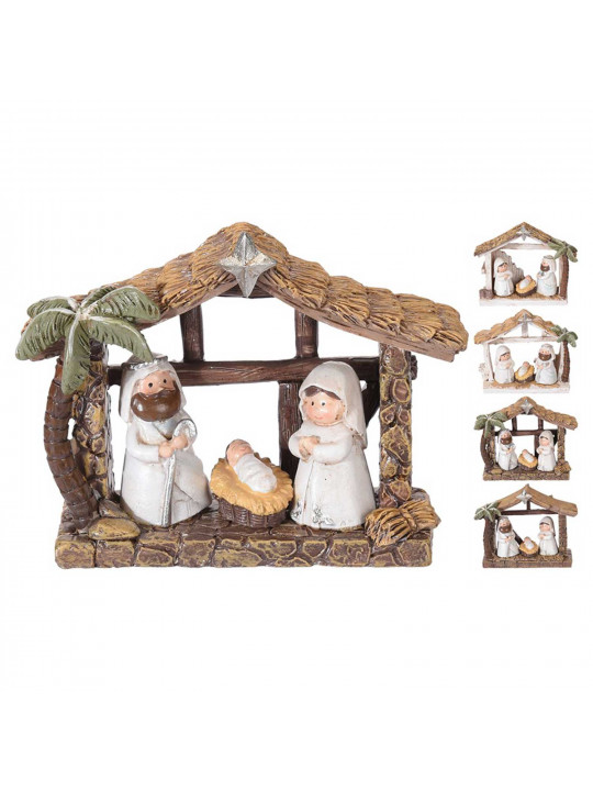 N/y decorate objects KOOPMAN NATIVITY SCENE 3 FIGURES 4ASS (656954) (ALX609000)