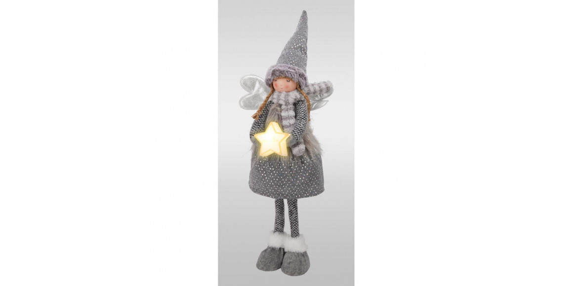 Ամանորյա դեկորատիվ առարկաներ KOOPMAN PLUSH ANGEL STANDING LED 67CM (569200) (APF661460)