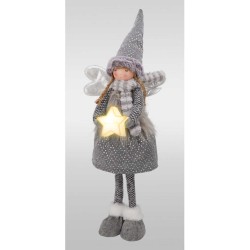 Ամանորյա դեկորատիվ առարկաներ KOOPMAN PLUSH ANGEL STANDING LED 67CM (569200) (APF661460)