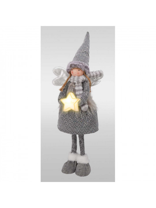 Новогодные декоративные аксессуары KOOPMAN PLUSH ANGEL STANDING LED 67CM (569200) (APF661460)