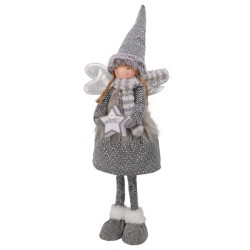 Ամանորյա դեկորատիվ առարկաներ KOOPMAN PLUSH ANGEL STANDING LED 67CM (569200) (APF661460)