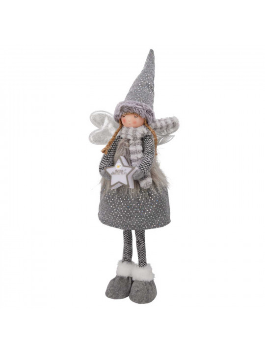 Новогодные декоративные аксессуары KOOPMAN PLUSH ANGEL STANDING LED 67CM (569200) (APF661460)