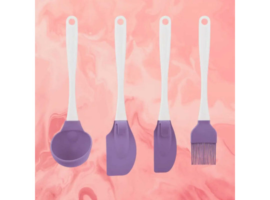Kitchen tools set SILICOLIFE SL048 CLASSIC COOKING SERVING SET 4PC 