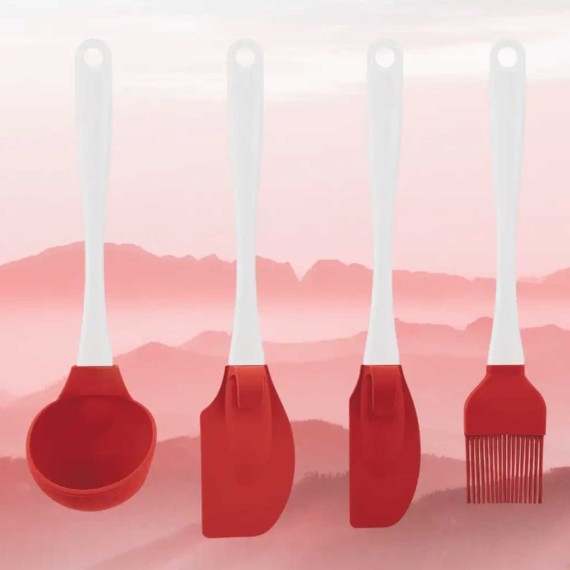 Kitchen tools set SILICOLIFE SL048 CLASSIC COOKING SERVING SET 4PC 